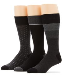 Perry Ellis - Superior Soft Luxury Stripe Color Block Socks - Lyst
