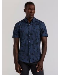 Perry Ellis - Slim Fit Floral Print Shirt - Lyst