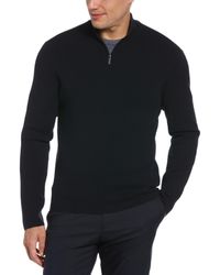 Mens Clothing Sweaters and knitwear Zipped sweaters Perry Ellis 50 Upf Fleece Half-zip Pullover for Men 