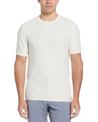Perry Ellis - Tech Knit Vertical Ribbed Sweater T-Shirt - Lyst