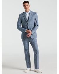 Perry Ellis - Slim Fit Windowpane Pattern Suit Jacket - Lyst