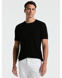 Perry Ellis - Square Pattern Crew Neck Sweater T-Shirt - Lyst