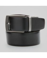 Perry Ellis - Cabernet Leather Reversible Belt - Lyst