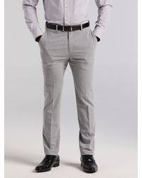 Perry Ellis - Slim Fit Mini Grid Pattern Suit Pants - Lyst