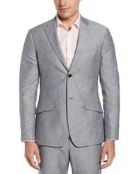 Perry Ellis - Slim Fit Linen Blend Textured Suit Jacket - Lyst