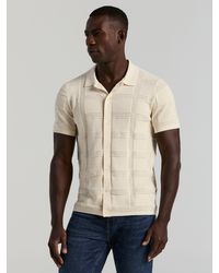 Perry Ellis - Jacquard Pattern Button Front Sweater - Lyst