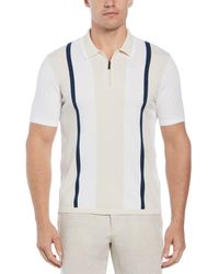Perry Ellis - 'Rib Collar Multi Stripe Polo Shirt - Lyst