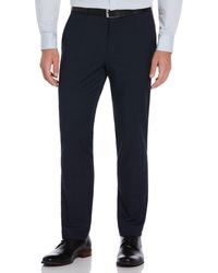 Perry Ellis - Slim Fit Textured Plaid Suit Pants - Lyst