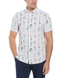 Perry Ellis - Untucked Total Stretch Slim Fit Floral Print Shirt - Lyst