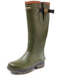 barbour gummistiefel damen grün