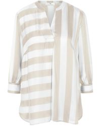 Peter Hahn - Bluse V-Ausschnitt - Lyst