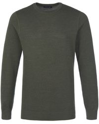Louis Sayn Pullover aus 100% schurwolle-lambswool in Schwarz für Herren Herren Bekleidung Pullover und Strickware Rundhals Pullover 