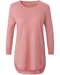 Peter Hahn - Rundhals-Pullover Aus Seide Und Kaschmir - Lyst