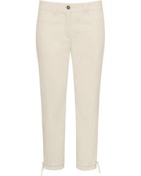 Le pantalon facile dentretien taille 20 Synthétique Peter Hahn en coloris Blanc Femme Vêtements Pantalons décontractés élégants et chinos Pantalons moulants 