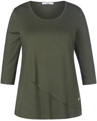 Anna Aura - Rundhals-Shirt 3/4-Arm Grün - Lyst