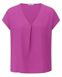 Peter Hahn - Blouse Een V-Hals Van - Lyst