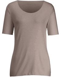 Peter Hahn - Rundhals-shirt mit langem 1/2-arm, , gr. 36, viskose - Lyst
