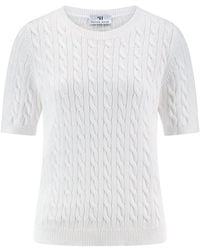 Peter Hahn - Rundhals-Pullover 1/2-Arm - Lyst
