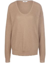 include - Rundhals-pullover aus seide und kaschmir, , gr. 38, seide - Lyst