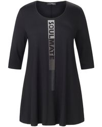 Doris Streich Le t-shirt long manches 3/4 taille 42 - Noir