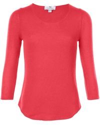 Peter Hahn - Pullover aus 100% PREMIUM Kaschmir rot - Lyst