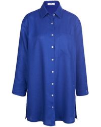 Peter Hahn - Lange Blouse 100% Linnen Van - Lyst