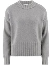 Peter Hahn - Rundhals-Pullover Aus Schurwolle Und Kaschmir - Lyst
