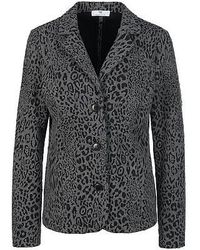 Peter Hahn - Jersey Blazer Luipaardjacquard Van - Lyst