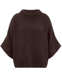 include - Pullover Mit 3/4-Arm Aus Schurwolle Und Kaschmir, Gr. S - Lyst