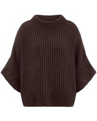 include - Pullover Mit 3/4-Arm Aus Schurwolle Und Kaschmir, Gr. S - Lyst