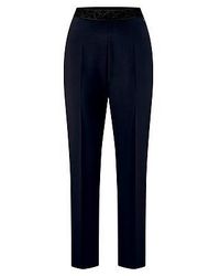 Basler - Enkellange Slim Fit-Jersey Broek Van - Lyst