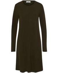 Peter Hahn - Strickkleid Rundhals-Ausschnitt - Lyst