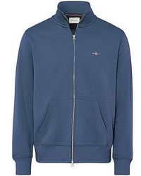 GANT - Sweatvest Hoogsluitende Rits Van - Lyst