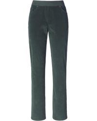 RAPHAELA by BRAX Le pantalon modèle pamina velours milleraies taille 22 - Gris