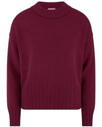 Peter Hahn - Rundhals-Pullover Aus Schurwolle Und Kaschmir - Lyst