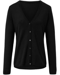 Peter Hahn - Strickjacke Aus Schurwolle Und Kaschmir V-Auss - Lyst