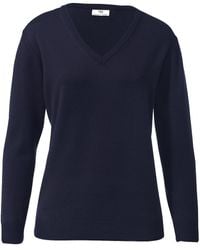 Peter Hahn - V-pullover aus 100% schurwolle pure tasmanian wool, , gr. 36, schurwolle - Lyst