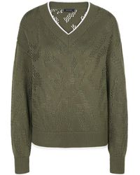 Basler - Legerer V-Pullover, Gr. S - Lyst