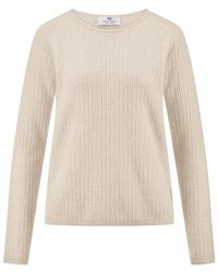 Peter Hahn - Rundhals-Pullover Mit 1/1-Arm Aus 100% Kaschmir - Lyst