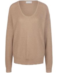 include - Rundhals-Pullover Aus Seide Und Kaschmir - Lyst
