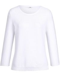 Peter Hahn - Rundhals-pullover mit 3/4-arm, , gr. 38, baumwolle - Lyst