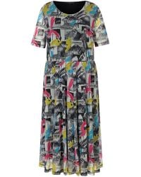 Emilia Lay - Mesh-Kleid Rundhals-Ausschnitt - Lyst