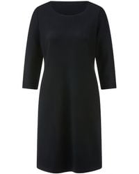 Peter Hahn - Jersey-Kleid Rundhals-­Ausschnitt - Lyst