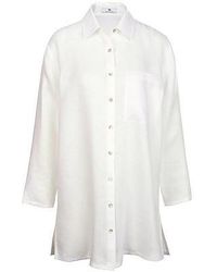 Peter Hahn - Lange Blouse 100% Linnen Van - Lyst