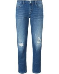 Glücksmoment Knöchellange loose fit-jeans modell grace - Blau
