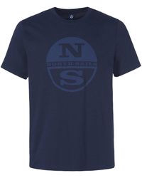 North Sails Rundhals-shirt in Blau für Herren Herren Bekleidung T-Shirts Kurzarm T-Shirts 