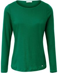 efixelle Shirt u-boot-ausschnitt - Grün