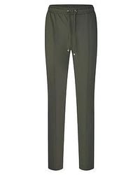 Basler - Enkellange Slim Fit Jerseybroek Van - Lyst