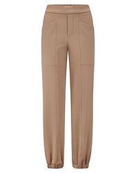Peter Hahn - Enkellange Modern Fit-Broek Van - Lyst