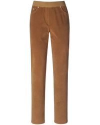 RAPHAELA by BRAX Le pantalon modèle pamina velours milleraies taille 23 - Marron